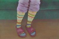 Birkenstocks and Multi-Colored Socks